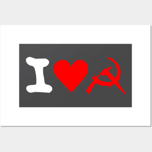 i love hammer and sickle Posters and Art